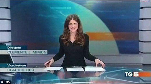 Italian news anchor