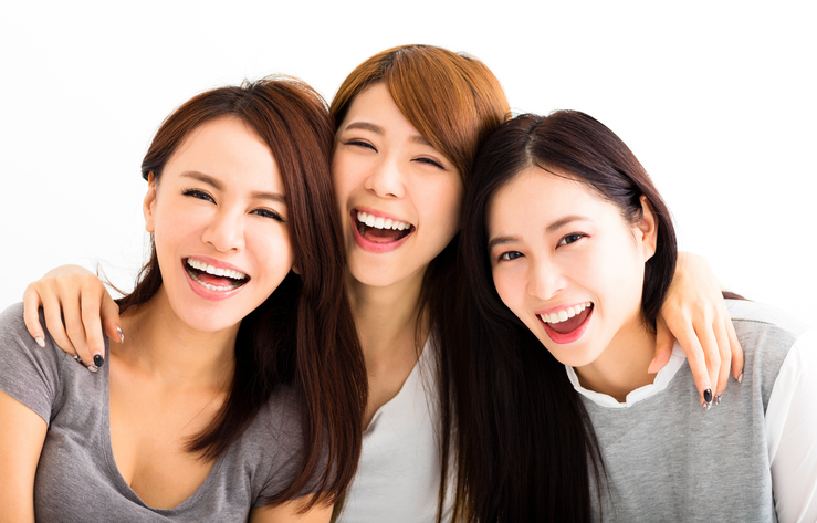 Three asian women