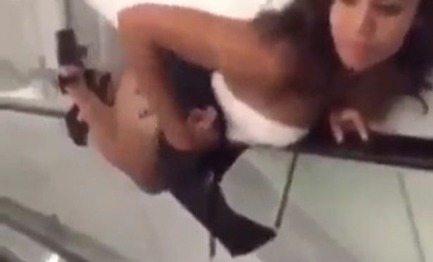 Guy Riding Escalator Handrail To Impress Girl Shatters Arm (Video)