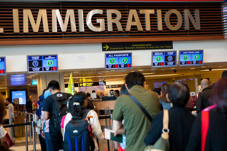 Customs desks