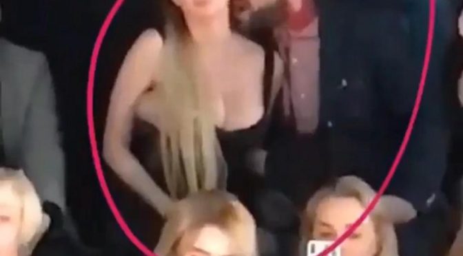 Russian Pop Star Gives TV Host Hand Job at Fashion Show (Video)