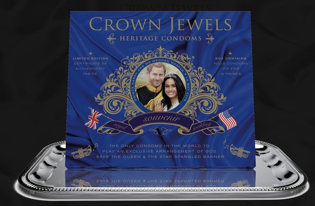 Royal wedding condom packet