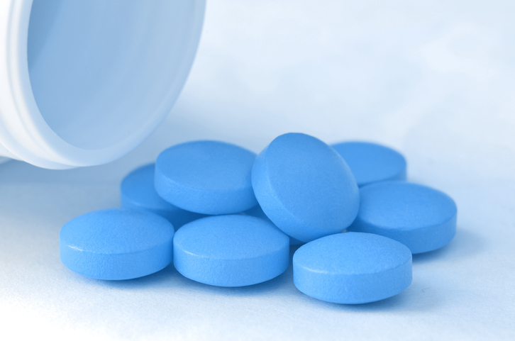 Bottle of Viagra pills