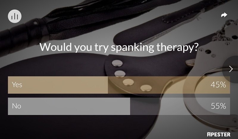 The results of the Escort Scotland poll on spank therapy
