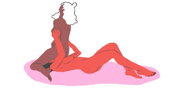 The rocket posture. Lesbians sex. 